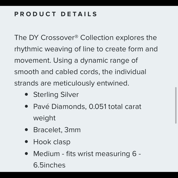 New DAVID YURMAN Crossover Infinity Bracelet - Picture 7 of 7